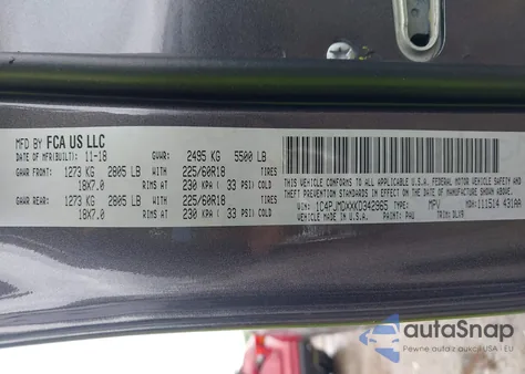 2019 Jeep Cherokee Limited 4X4 из США, поврежденный, VIN 1C4PJMDXXKD342965